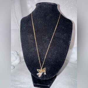 10k gold filled necklace with 10k angel pendant